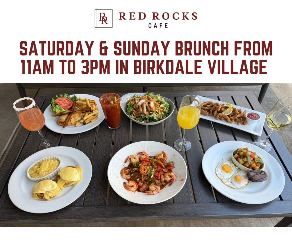 Red Rocks Cafe in Birkdale Village | Burgers, Pasta, & Seafood ...